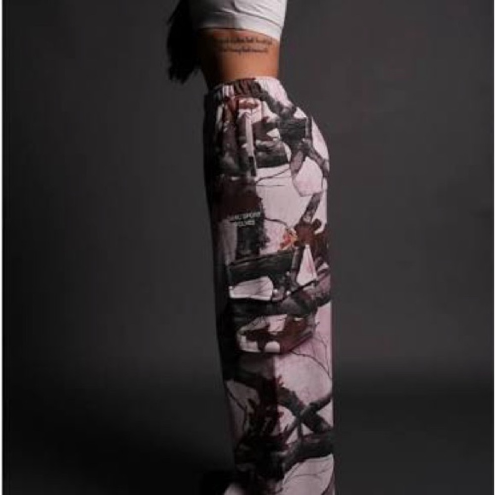 Darc Sport Durst Cargo Sweatpants- Pink Camo